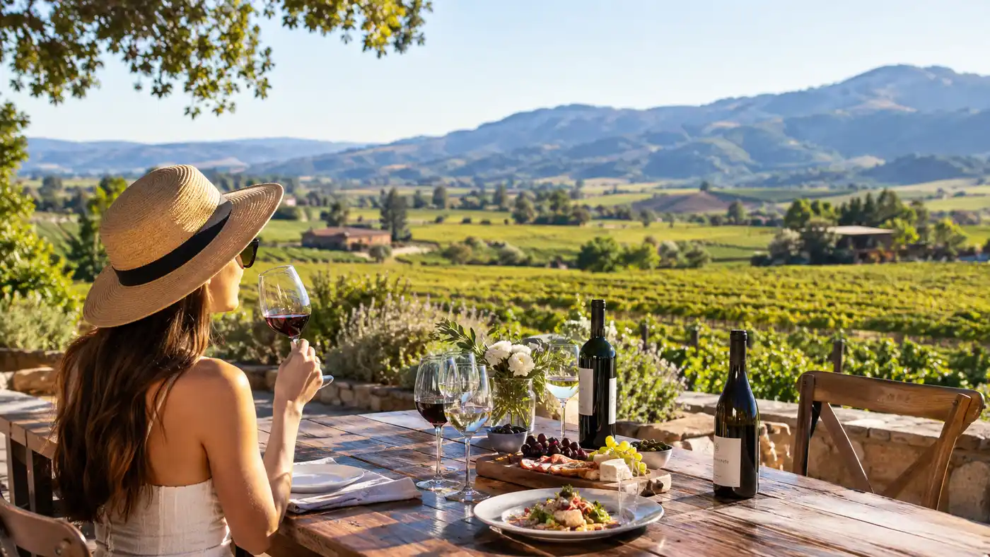 Weingüter in Sonoma mit Wein- und Speisenpaarungen